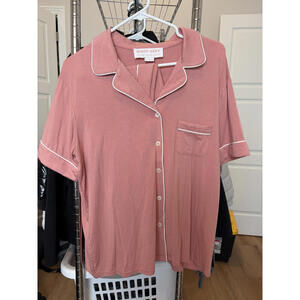 Birdy Grey PJ Set Short Sleeve/Shorts size Large in Pink